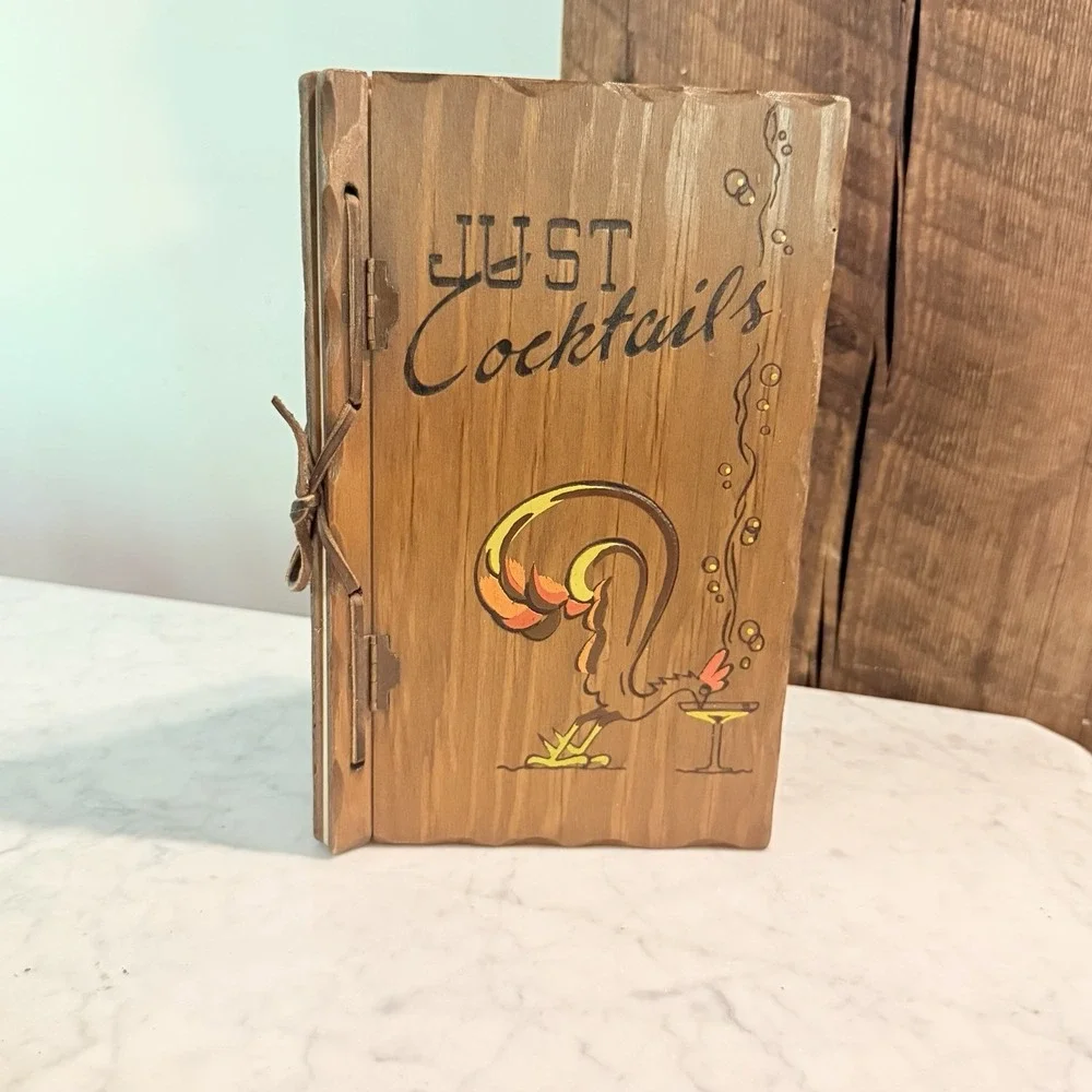 Vintage 1939 Just Cocktails W.C. Whitfield Wood  Recipe Book Three‎ Mountaineers